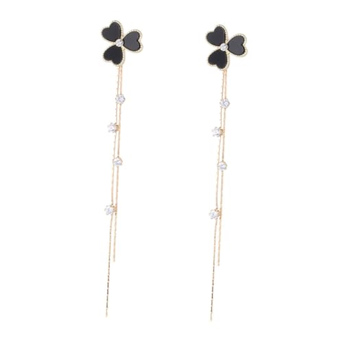 Gatuida Silberne Kleeblatt Ohrhänger mit Langen Quasten Eleganter Ohranhänger für Damen Modischer Schmuck für Patricks Day Partys und Festliche Anlässe Gatuida Silberne Kleeblatt Ohrhänger mit Langen Quasten Eleganter Ohranhänger für Damen Modischer Schmuck für Patricks Day Partys und Festliche Anlässe von Gatuida