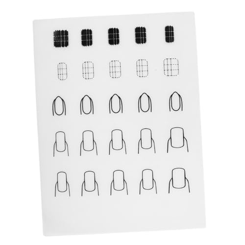 Gatuida Silikon Nagel Übungsmatte Halbtransparent und Waschbar Nageldesign Trainingspad für DIY Nail Art Stempel Farbabdeckung Langlebig und Rutschfest für Maniküre Anfänger von Gatuida