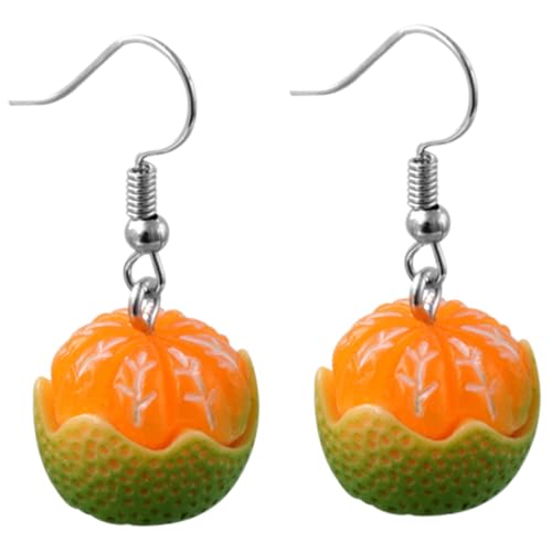 Gatuida Simulierte Orange Ohrhänger Damen Ohrringe aus Leichtem Harz Tropfenförmige Frucht design Langlebig Kratzfest Modischer Modeschmuck Farbenfroh und Komfortabel für Alltag und Party von Gatuida