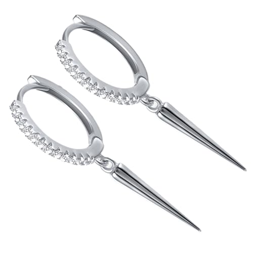 Gatuida Sterling Silber Ohrstecker Damen Geometrische Zirkonia Ohrhänger Leichtes Design Elegant Ohrschmuck Für Party Abendkleid von Gatuida