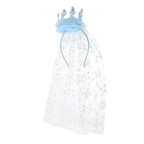 Gatuida Stirnband mit Krone für Mädchen Leichtes Bequemes Geburtstags Party haarreif Perfektes Foto accessoire Niedliches Blaues Prinzessin Headpiece Ideal und Sicher für Junge Mädchen von Gatuida