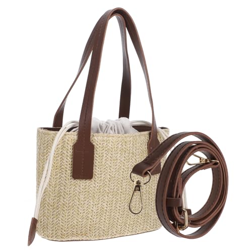 Gatuida Strandtasche Damen Geflochtene Schultertasche Aus Canvas Langlebig Große Kapazität Handtasche Eignet Sich Für Alltag Freizeit Geschenkidee von Gatuida