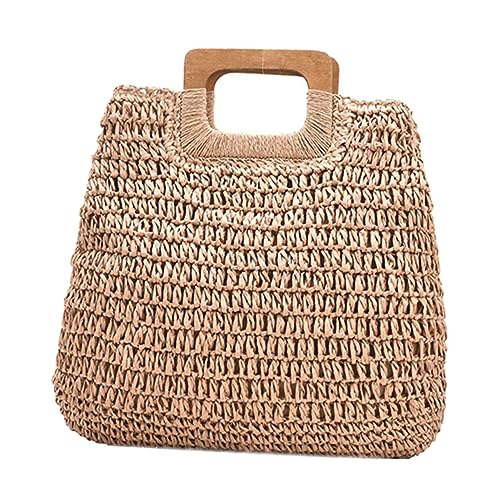 Gatuida Strandtasche Damen Große Gehäkelte Mesh Tote Bag Tragbare Aufbewahrungstasche Handgemachte Handtasche Strandhandtasche Damenhandtasche von Gatuida