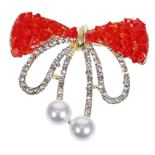 Gatuida Strass Brosche Schleifenform für Damen Multifunktionale Anstecknadel für Kleider und Schals Hochwertige mit Funkelnden Rhinestones Vielseitiges Accessoire für Outfit von Gatuida