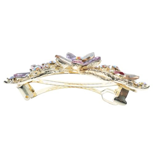 Gatuida Strass Haarclip Blumen Haarklammer Damen Frühling Clip Glänzend Eleganter Haarschmuck Für Dickes Haar Festliche Anlässe Und Alltag von Gatuida