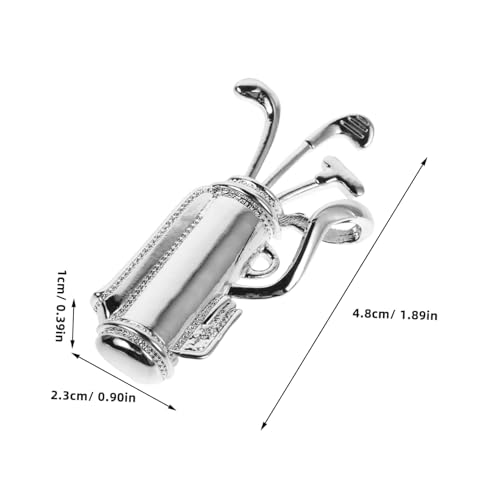 Gatuida Strassbesetzte Golfschläger Brosche Anstecknadel mit Zirkonia Unisex Accessoire für Anzüge Kleider Jacken Modisches Schmuckstück für Damen und Herren von Gatuida