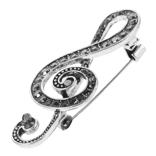 Gatuida Strassbrosche Musiknote Damen Anstecknadel Pin Stilvolle Kleidung Dekoration Für Jacken Taschen Hüte Alltagsschmuck von Gatuida