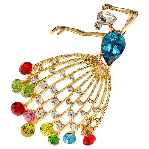 Gatuida Strassonbrosche für Frauen Tanzmädchen Brosche mit Funkelnden Strasssteinen für Partys Besondere Anlässe Perfektes für Freundinnen von Gatuida