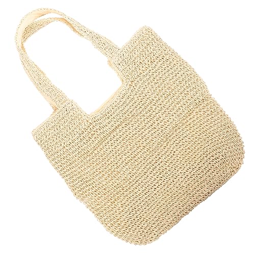 Gatuida Strohtasche Damen Handtasche Handgewebte Sommertasche für Strand Reisen Alltag Schultertasche mit Viel für Essentials für Shopping Gatuida Strohtasche Damen Handtasche Handgewebte Sommertasche für Strand Reisen Alltag Schultertasche mit Viel für Essentials für Shopping von Gatuida