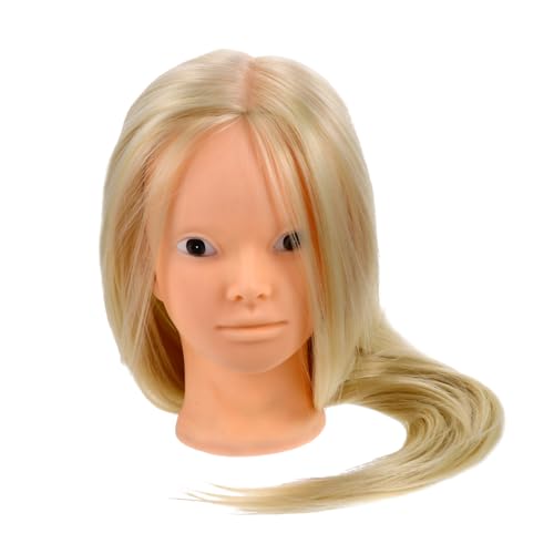 Gatuida Stylingkopf Puppe Trainingskopf Friseure Haar Übung Kopf mit Ständer für Flechten Locken Styling Geeignet für Schüler Frauen Haarschneidepraxis von Gatuida