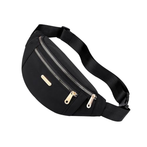 Gatuida Stylische Damen Bauchtasche aus Langlebigem Material Verstellbare Single Shoulder Chest Bag und Praktische Umhängetasche für Outdoor Sport und Alltag Schwarz von Gatuida