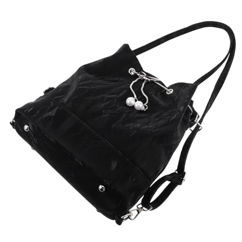 Gatuida Stylische Damen Bucket Bag aus PU Material und Polyester Vielseitiger Crossbody Rucksack mit Großer Kapazität Praktische Umhängetasche für Alltag und Reisen Robust und Leicht zu von Gatuida