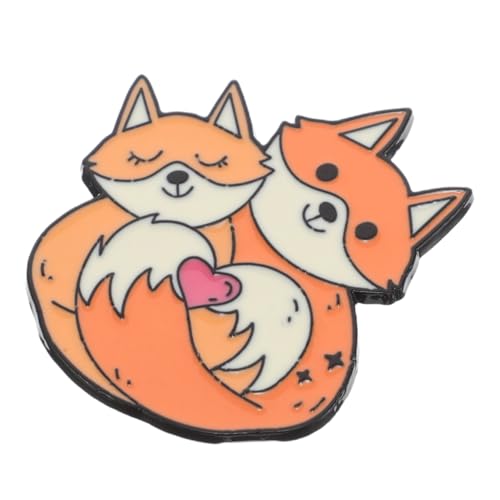 Gatuida Stylische Silberbrosche für Damen mit Verspieltem Fuchsdesign Modisches Tier anstecknadel accessoire für Kleidung und Rucksäcke Vielseitiger Schmuck für Freizeit und Festliche von Gatuida