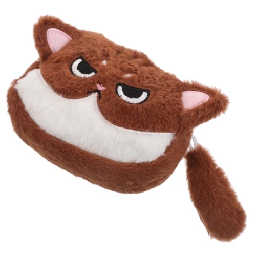 Gatuida Süße Cartoon Plüsch Geldbörse Make Up und Ohrhörer Behälter für Mädchen Robustes Leichtes Design mit Großem Stauraum für Schul und Reisebedarf von Gatuida