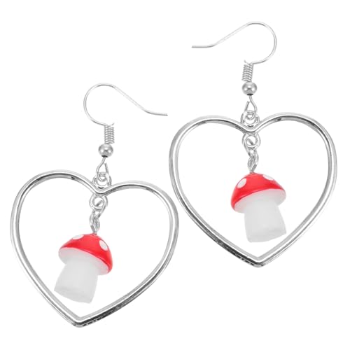 Gatuida Süße Pilz Ohrstecker Damen Ohrschmuck Symmetrisch Charmanter Look Valentinstag von Gatuida