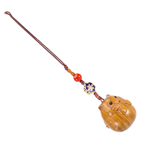 Gatuida Süßes Hamster Hängependant Holz Leichter Schlüsselanhänger für Handys Taschen und Schlüssel Robustes und Langlebiges Design als oder Dekoration von Gatuida