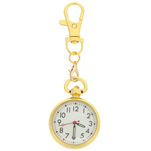 Gatuida Taschenuhr Schlüsselanhänger Uhr mit Haken Pulsuhr Anhänger Keychain Armbanduhr Mädchen Pflegeuhr Umhängeuhr Seniorenuhr Krankenschwesteruhr Uhranhänger für Damen Herren von Gatuida