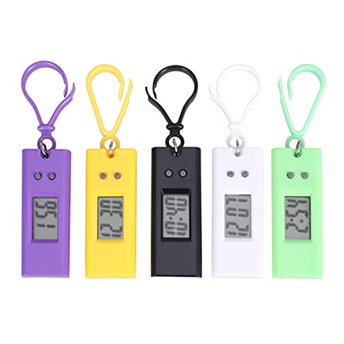 Gatuida Schlüsselanhänger Taschenuhr Elektronisch 5 Stück Kleine Uhr für Kinder Studenten Rucksack Clip On Uhr Anhängeuhr Zufällige Farbe Praktisch für Schule Prüfung Gatuida Schlüsselanhänger Taschenuhr Elektronisch 5 Stück Kleine Uhr für Kinder Studenten Rucksack Clip On Uhr Anhängeuhr Zufällige Farbe Praktisch für Schule Prüfung von Gatuida