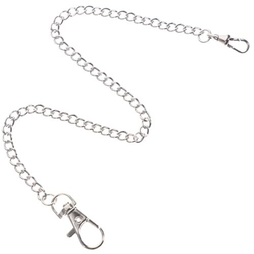Gatuida Taschenuhrenkette für Herren Metall Hosenträgerkette Dekorative Geldbörsenkette im Retro Stil Robust und Langlebig für Jeans und DIY Projekte mit Praktischem Karabinerhaken von Gatuida