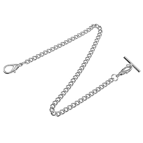 Gatuida Taschenuhrkette Herren T Verschluss aus Metall Leichte Vintage Uhrenkette mit Karabinerverschluss für Kleidung Jeans und Taschen Komfortabel und Praktisch zum Tragen Gatuida Taschenuhrkette Herren T Verschluss aus Metall Leichte Vintage Uhrenkette mit Karabinerverschluss für Kleidung Jeans und Taschen Komfortabel und Praktisch zum Tragen von Gatuida