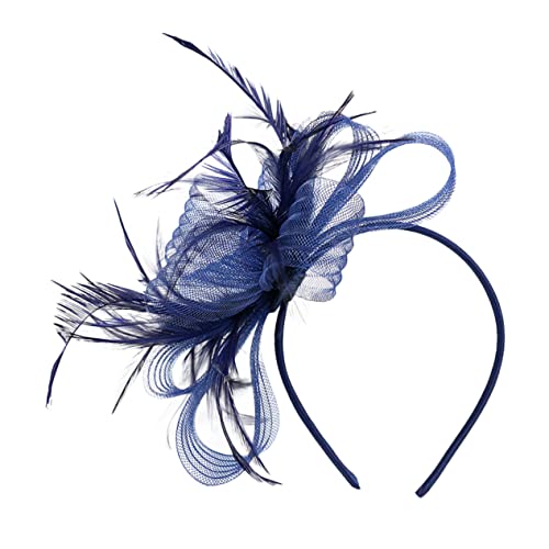 Gatuida Tea-party-hut Aus Mesh Damen Hüte Überdimensioniert Für Beige Stirnband Stirnbänder Pferdeschwanz Frauen Hüte Uv Hochzeits-haarschmuck in Marineblau Kopfbedeckung Seide Navy Gatuida Tea-party-hut Aus Mesh Damen Hüte Überdimensioniert Für Beige Stirnband Stirnbänder Pferdeschwanz Frauen Hüte Uv Hochzeits-haarschmuck in Marineblau Kopfbedeckung Seide Navy von Gatuida