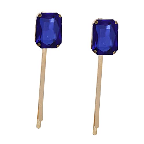 Gatuida Teiliges Haarklammern mit Blauen Kristallsteinen Eleganter Haarschmuck aus Langlebiger Legierung Rutschfeste Haarspangen für Damen für Partys und Besondere Anlässe von Gatuida