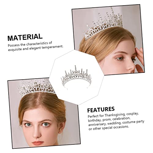 Gatuida Tiara Krone Stirnband für Damen Strahlendes Brautschmuck Accessoire mit Funkelnden Strasssteinen Vielseitig für Hochzeit Party Festival und Festliche Anlässe Geeignet von Gatuida
