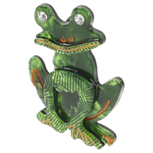 Gatuida Tier Brosche Frosch Anstecknadel Handgefertigtes Schmuckstück für Strickjacken Hüte und Taschen Modischer Tierpin für Damen als zu Besonderen Anlässen von Gatuida