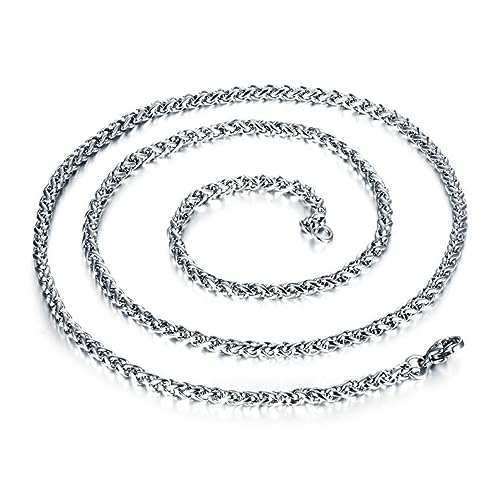 Gatuida Titanstahl Halskette für Männer Lange Langlebige und Leichte Silberkette als Modisches Accessoire mit Anhängern Gatuida Titanstahl Halskette für Männer Lange Langlebige und Leichte Silberkette als Modisches Accessoire mit Anhängern von Gatuida