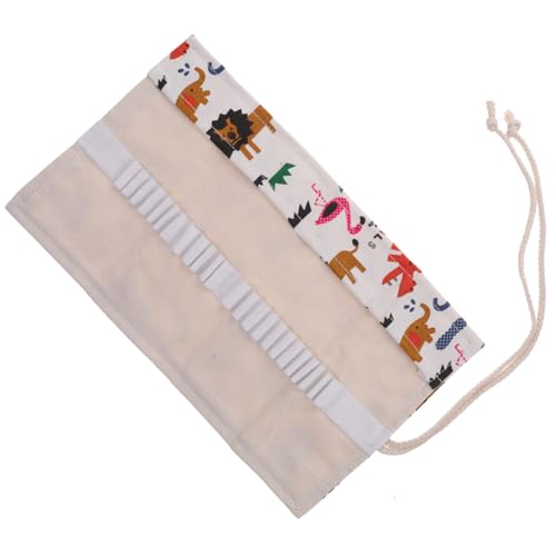Gatuida Tragbare Bleistift Rolltasche Hochwertigem Canvas Große Kapazität für Stifte Farbenfrohe Aufbewahrung für Buntstifte und Zeichenutensilien für Künstler und Schüler von Gatuida