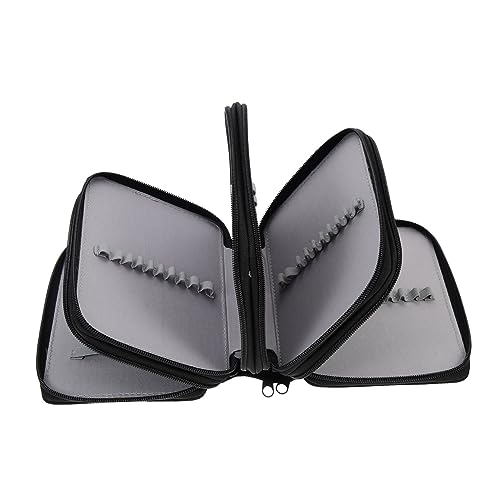 Gatuida Tragbares Bleistiftetui für Farben Multifunktionaler Stifte Organizer Oxford mit Reißverschluss und Mehreren Fächern für Zeichnen Malen und Künstlerbedarf von Gatuida