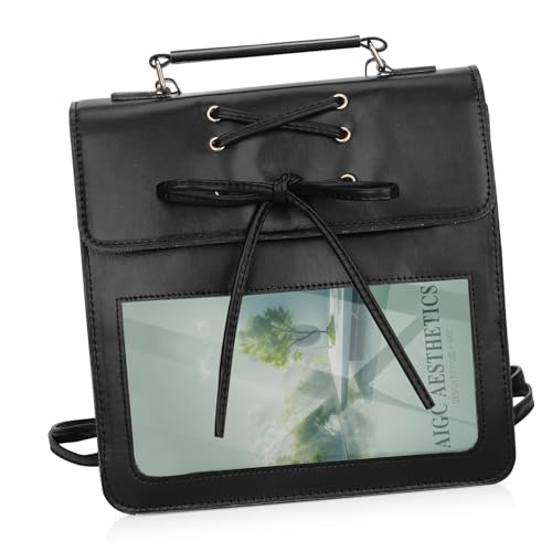 Gatuida Transparente Damen Umhängetasche PU Polyester Leicht Crossbody Bag Schultertasche mit Pin Display Vielseitig Tragbar für Alltag Reise Tote Handtasche mit Großem Fassungsvermögen von Gatuida