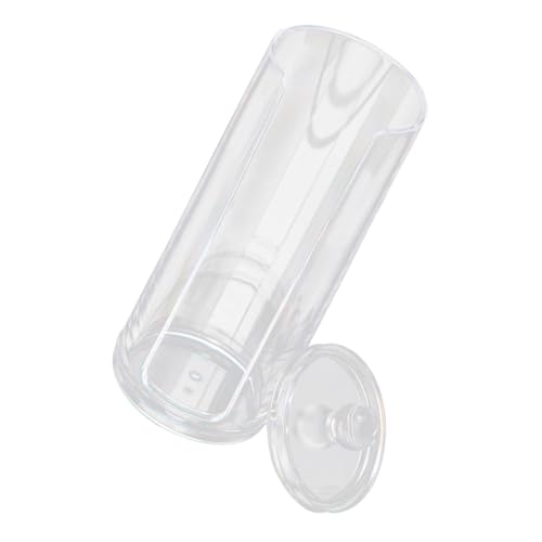 Gatuida Transparente Große Baumwollpad Aufbewahrungsbox aus Kunststoff Modern Minimalistisches Design Leicht zu Reinigen Platzsparend für Badezimmer und Kosmetikartikel Organizer von Gatuida