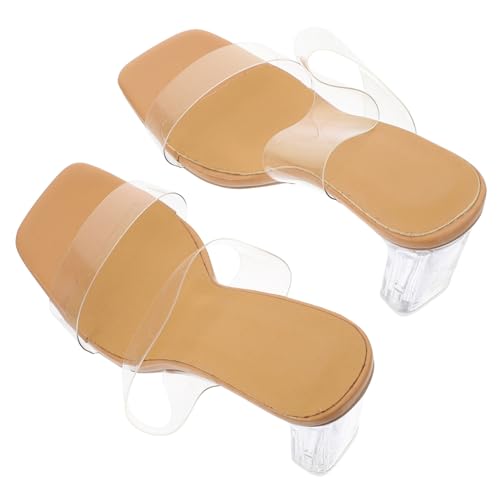 Gatuida Transparente High Heels Damen Sandalen Sommer Party Elegant Tpr PVC Material Leicht Komfortabel Stilvoll für Arbeit Fest Formal Anlass Gatuida Transparente High Heels Damen Sandalen Sommer Party Elegant Tpr PVC Material Leicht Komfortabel Stilvoll für Arbeit Fest Formal Anlass von Gatuida