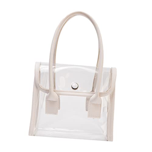 Gatuida Transparente Jelly Bag Damen Handtasche PVC Frühling Sommer Mode Simple Tote Bag für Alltag Shopping Party Reise von Gatuida