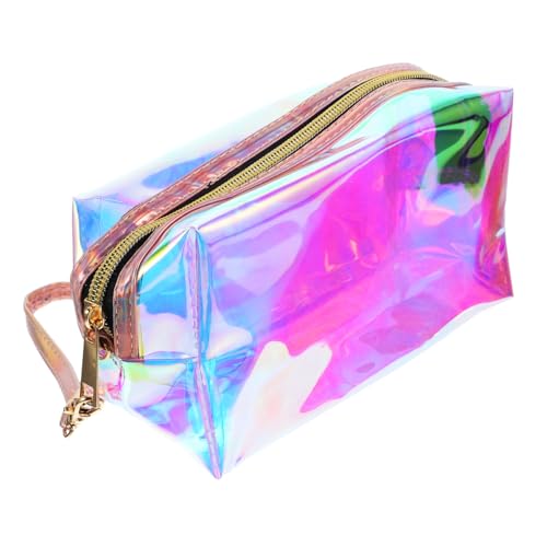 Gatuida Transparente Kosmetiktasche TPU mit Reißverschluss Tragbarer Make Up Organizer für Frauen und Mädchen Multifunktionale Schminktasche für Reisen Alltag und Geschenke von Gatuida