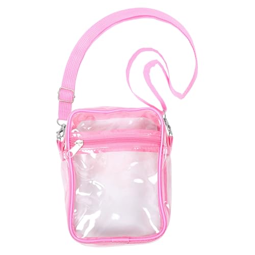 Gatuida Transparente PVC Crossbody Bag Damen Leicht Verstellbar Wasserabweisend Vielseitige Umhängetasche für Reisen Alltag Strand Shopping von Gatuida