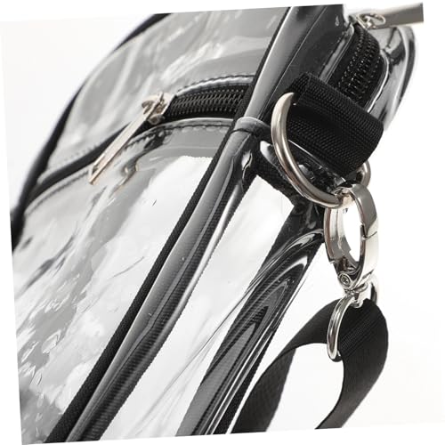 Gatuida Transparente PVC Umhängetasche Klein mit Reißverschluss Verstellbarer Schultergurt Handytasche und Kosmetiktasche für Damen Reisen und Alltag von Gatuida