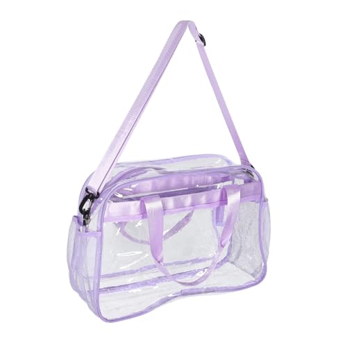 Gatuida Transparente Reisetasche Damen Großes Fassungsvermögen Klare Tragetasche Vielseitig als Handtasche Crossbody und Fitnessstudio Tasche für Alltag Reisen Strand und Arbeit von Gatuida