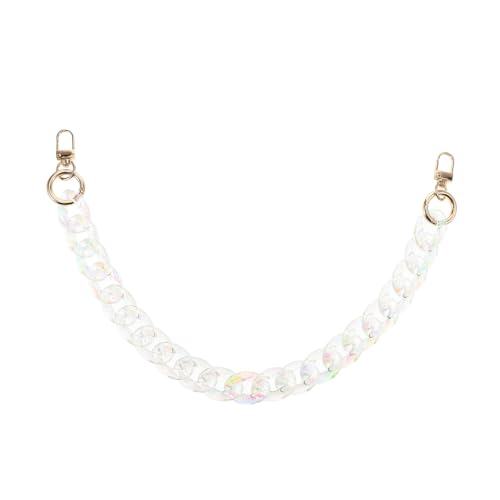 Gatuida Transparenter Acryl Schultergurt Kette Modischer Abnehmbarer Trageriemen für Handtasche Dekorative Schillernde Umhängetasche Vielseitiger Ersatzriemen für Frühling und Sommer von Gatuida