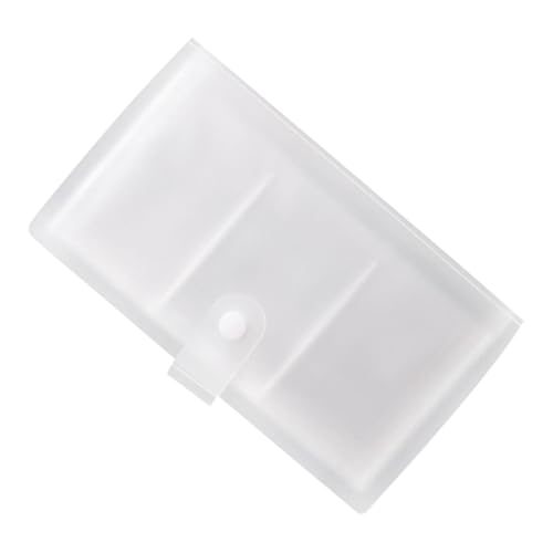Gatuida Transparenter Visitenkartenhalter mit Fächern Praktischer Business Cards Organizer für Büro und Unterwegs Robuster Namenskartenhalter für Damen und Herren Kompakte von Gatuida