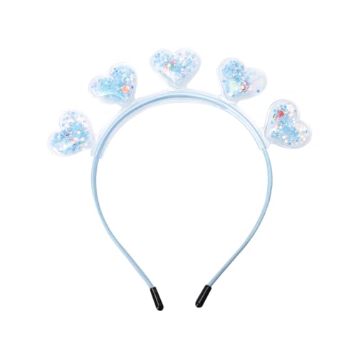 Gatuida Transparentes Quicksand Haarband mit Liebe Herzmotiv Modisches Haarschmuck Accessoire für Mädchen Bequemes Langlebiges Stirnband für Partys und Alltag von Gatuida