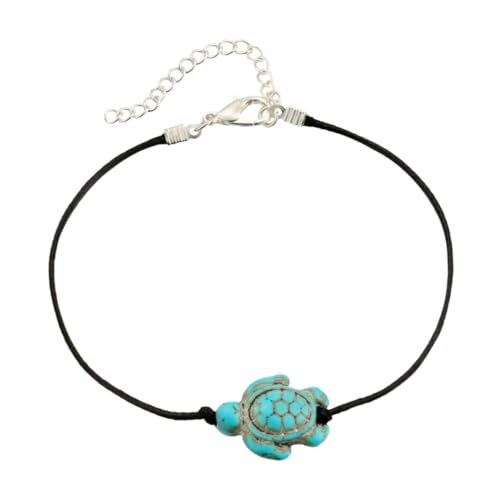 Gatuida Turtle Anklet Damen Fußkettchen Tierform Schmuck Verstellbar Modisch Elegant Accessoire für Frauen und Mädchen von Gatuida