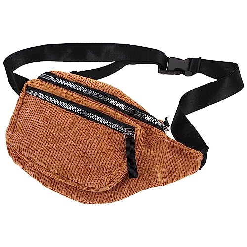 Gatuida Groß Herrengürtel Umhängetasche Brusttasche Mit Verstellbarem Riemen Cord-Hüfttasche Für Damen Laufen Wandern Radfahren Riementasche Rucksäcke von Gatuida