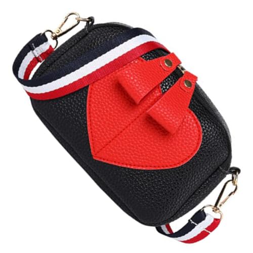 Gatuida Umhängetasche Damen PU Crossbody Handytasche mit Großem Fach und Reißverschluss Modische Schultertasche für Handy und Geldbörse Langlebiges Material Schwarz von Gatuida