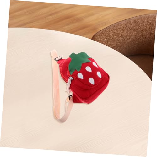 Gatuida Umhängetasche Erdbeere Süßes Cartoon Design Verstellbarer Schultergurt Leicht Große Kapazität Für Mädchen Outdoor Reisen Alltag von Gatuida