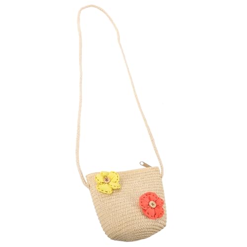 Gatuida Umhängetasche Mädchen Strohtasche Handgewebt Leicht und Strapazierfähig für Alltag Strand Party Reise von Gatuida