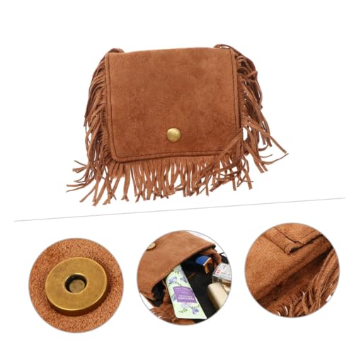 Gatuida Umhängetasche mit Quasten Niedliche Kleine Schultertasche Weichem Langlebigem für Mädchen und Jungen Crossbody Tasche für Schule und Alltag von Gatuida