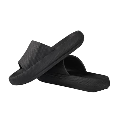 Gatuida Unisex Couple Hausschuhe Sommer Slippers Rutschfest Atmungsaktiv Peep Toe Design Angenehm für Drinnen Schwarz Geeignet von Gatuida