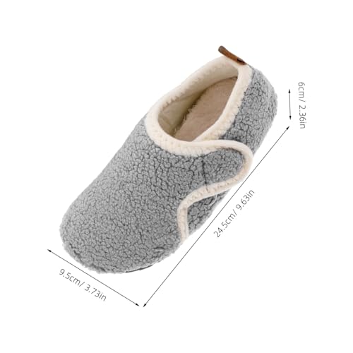 Gatuida Unisex Hausschuhe mit Rutschfester Gummisohle Flauschige Warme Winterpantoffeln für Damen und Herren Komfortable Waschbare Hausschuhe für Drinnen und Draußen von Gatuida